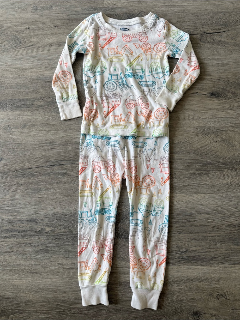 Old Navy Construction Vehicles Pajama Set